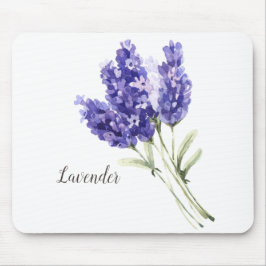 Lavendel-Blume Wasserfarbe Mousepad