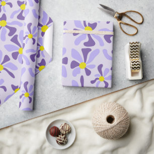 Lavendel-Blumen-Geschenkpapier Geschenkpapier