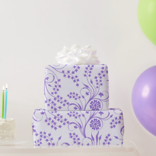 Lavendel-Blumen-Geschenkpapier Geschenkpapier