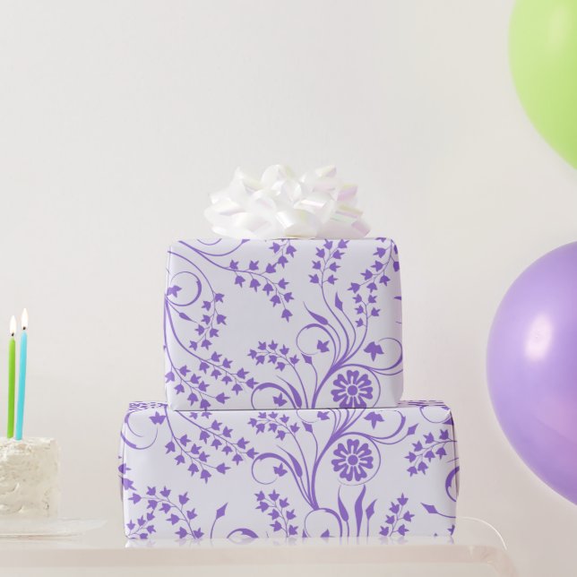Lavendel-Blumen-Geschenkpapier Geschenkpapier (Partygeschenke)