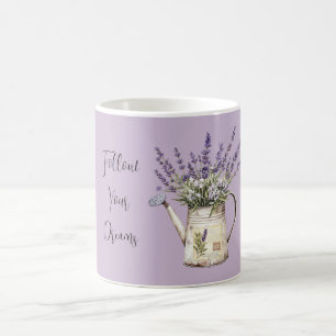 Lavendel-Blumen-Gießkanne Kaffeetasse