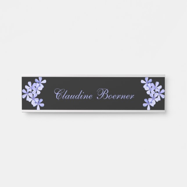 Lavendel-Blumen-hängende Wand-Nummernschild Türschild (Vorderseite )