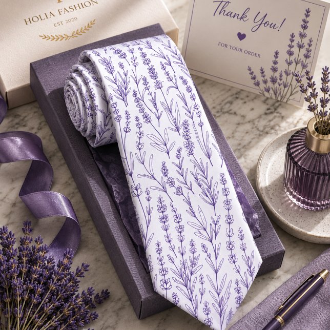 Lavendel Blumen Krawatte (Von Creator hochgeladen)