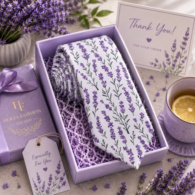 Lavendel Blumen Krawatte (Von Creator hochgeladen)