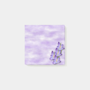 Lavendel-Blumen-Post-Itanmerkungen Post-it Klebezettel