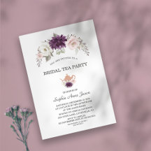 Lavendel Blush Brautparty Tee Party
