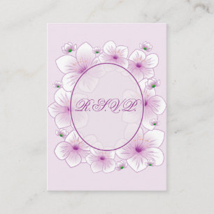 Lavendel-Blüten-Blumen romantisches UAWG Minicard Begleitkarte