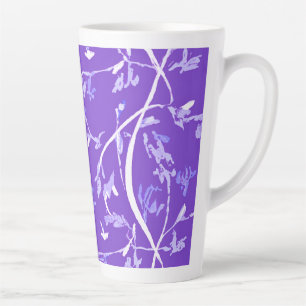 Lavendel Boho Chic Blätter Milchtasse
