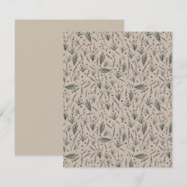 Lavendel-Botanik-Muster-Papierblatt