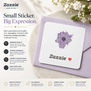 Lavendel Botanische Blume Vinyl Aufkleber
