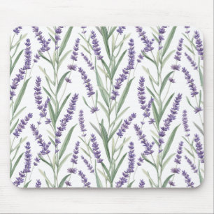 Lavendel Botanisches Muster Mousepad