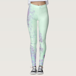 Lavendel Breitblatt Nebel Leggings