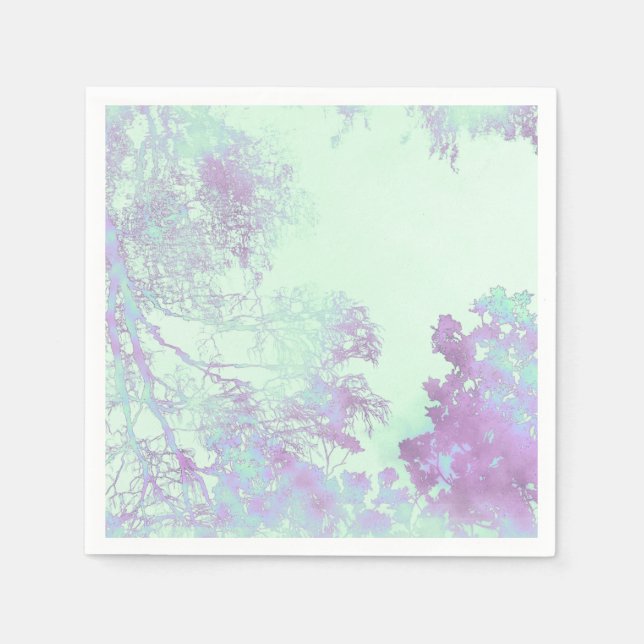 Lavendel-Breitblatt-Nebel Serviette (Vorderseite)