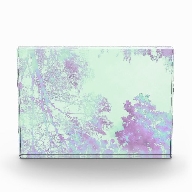 Lavendel Breitblattnebel Fotoblock (Vorderseite)