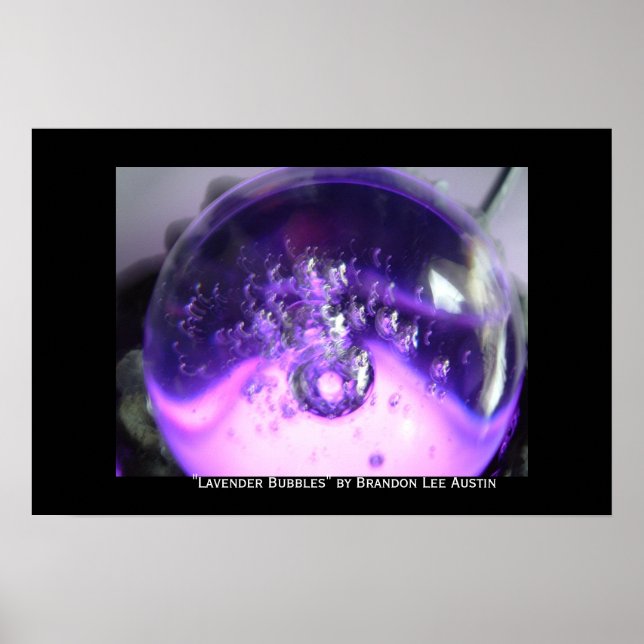 Lavendel Bubbles Poster (Vorne)