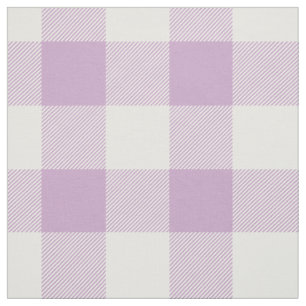 Lavendel-Büffel-Karo-Muster Stoff