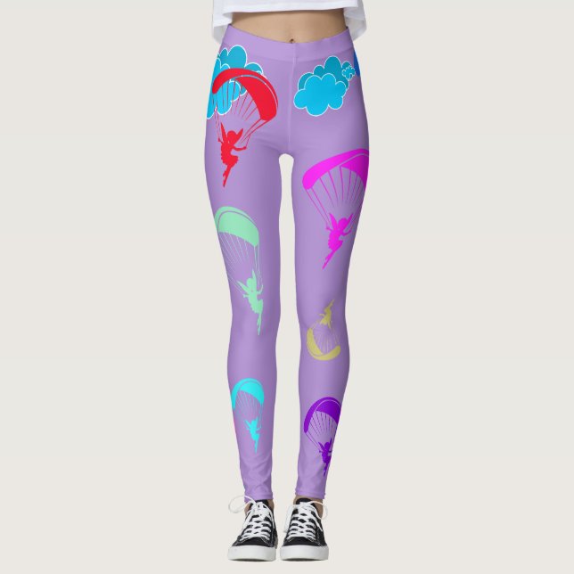 Lavendel bunte Elf-Leggings Leggings (Vorderseite)