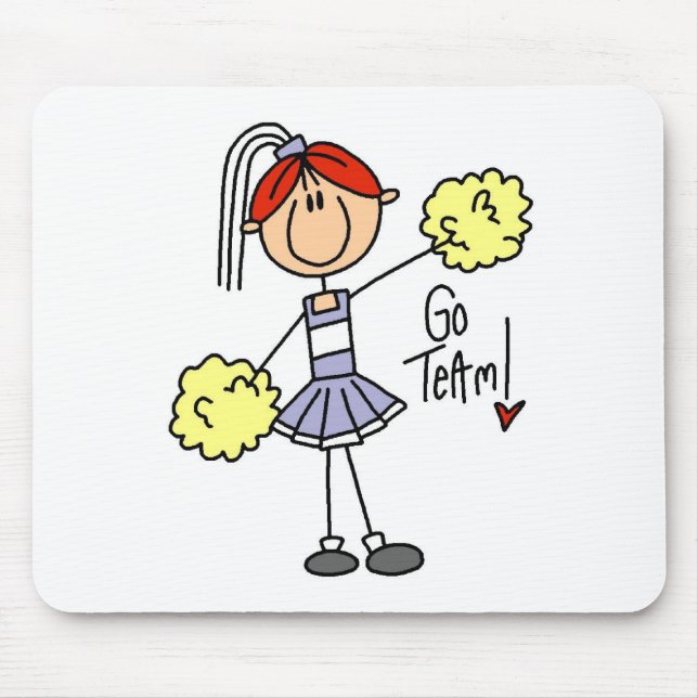Lavendel Cheerleader Mousepad (Vorne)