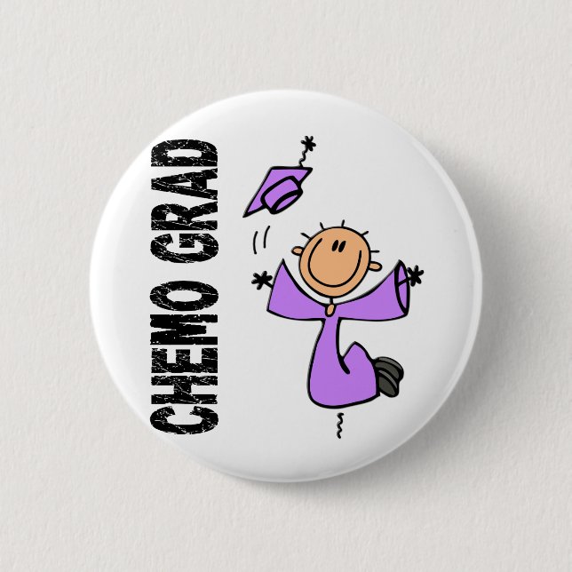 Lavendel CHEMO ABSOLVENT 1 (General Cancer) Button (Vorderseite)