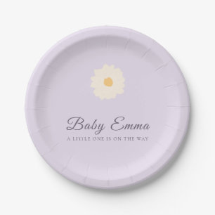Lavendel-Daisy-Baby-Emma-Baby-Party Pappteller