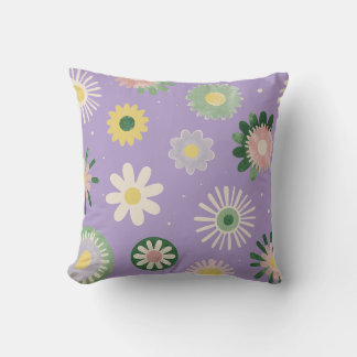Lavendel-Daisy-Blumenkissen Kissen