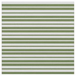 Lavendel & Dark Olive Grüne Linien Stoff