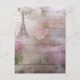 Lavendel Decoupage Postkarte