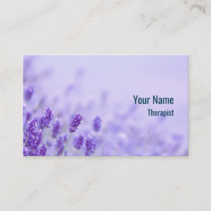 Lavendel des Beraters Visitenkarte