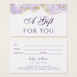 Lavendel-Design Geschenkkarte