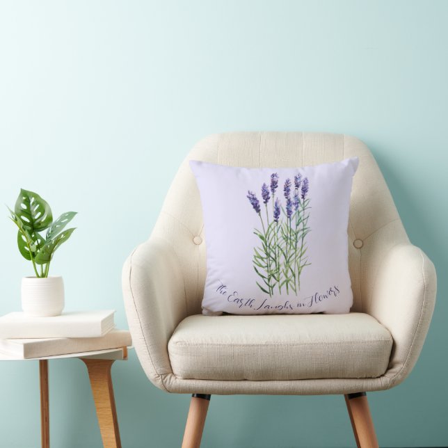 Lavendel, Die Erde lacht in Blume Kissen (Stuhl )