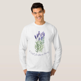 Lavendel, Die Erde lacht in Blume T-Shirt