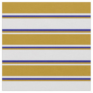 Lavendel, dunkles Goldenrod- & Blue Lines-Muster Stoff