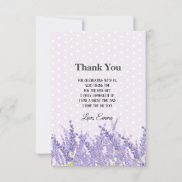 Lavendel, elegant, modern, trendig, floral , lila dankeskarte