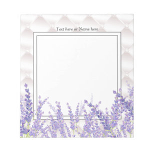 Lavendel, elegant, modern, trendig, floral notizblock