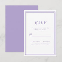 Lavendel-Elegante Minimalistische Hochzeit