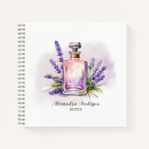 Lavendel Essential Oils Blumenfarbe Notizbuch