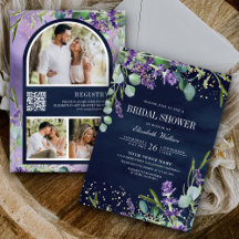 Lavendel Eucalyptus QR Brautparty
