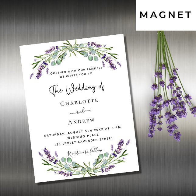 Lavendel-Eukalyptus-Grünmagnet Magnetkarte (Von Creator hochgeladen)