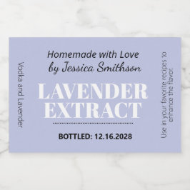 Lavendel-Extrakt Modern Label Aufkleber ZEX_001d