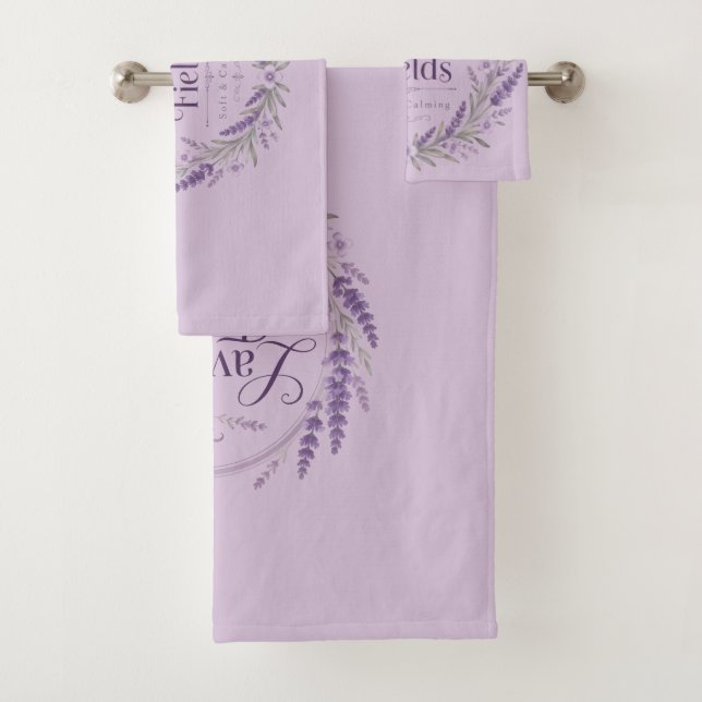 Lavendel-Feld Handtuch-Set Badhandtuch Set (Insitu)