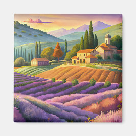 Lavendel Feld in der Provence. Magnet