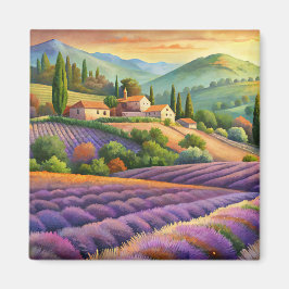 Lavendel Feld in der Provence. Magnet