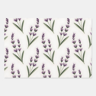 Lavendel Felder Geschenkpapier Set