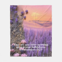 Lavendel-Flanelldecke Klagelieder 3:23