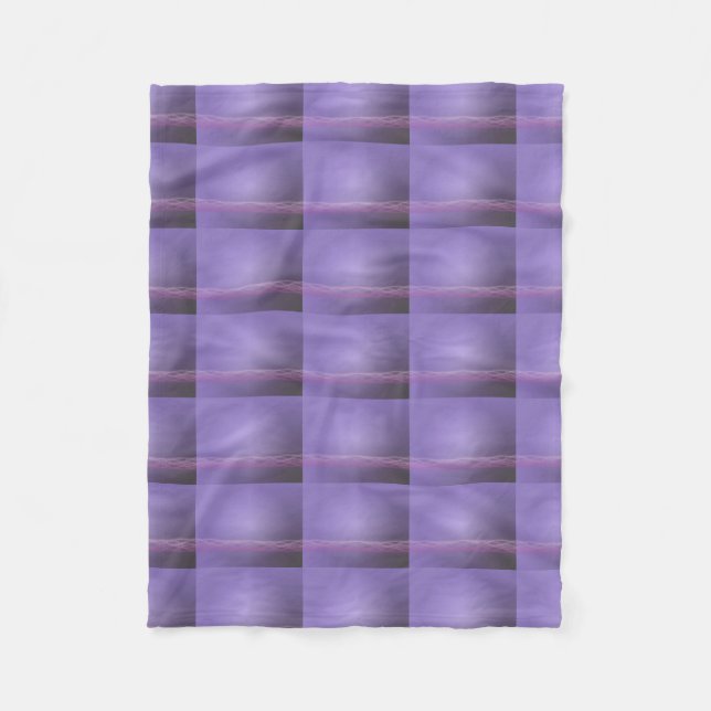 Lavendel Fleecedecke (Vorderseite)
