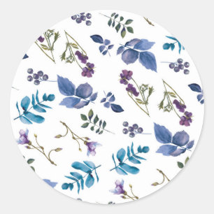 Lavendel Flieder Lila Iris Frühlingsblumen Chic Runder Aufkleber
