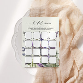 Lavendel Floral Brautparty Bingo Games