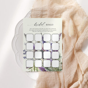 Lavendel Floral Brautparty Bingo Games