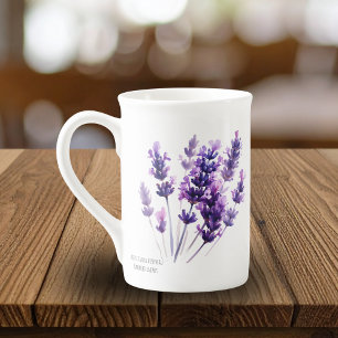 Lavendel Floral Design Prozellantasse