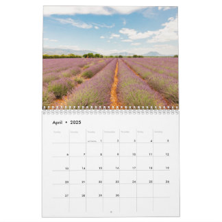 Lavendel-Fotos aus der französischen Wohngestaltun Kalender